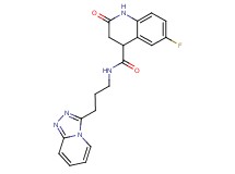 6-fluoro-2-oxo-N-(3-[1,2,4]triazolo[4,3-a]pyridin-3-ylpropyl)-1,2,3,4-tetrahydro-4-quinolinecarboxamide