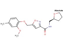 5-[(2-methoxy-4-methylphenoxy)methyl]-N-[(2S)-tetrahydrofuran-2-ylmethyl]isoxazole-3-carboxamide