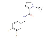 1-cyclopropyl-N-(3,4-difluorobenzyl)-1H-pyrrole-2-carboxamide