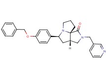 (3aS*,5S*,9aS*)-5-[4-(benzyloxy)phenyl]-2-(3-pyridinylmethyl)hexahydro-7H-pyrrolo[3,4-g]pyrrolizin-1(2H)-one
