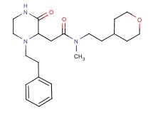 N-methyl-2-[3-oxo-1-(2-phenylethyl)-2-piperazinyl]-N-[2-(tetrahydro-2H-pyran-4-yl)ethyl]acetamide