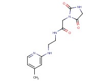 2-(2,5-dioxo-1-imidazolidinyl)-N-{2-[(4-methyl-2-pyridinyl)amino]ethyl}acetamide