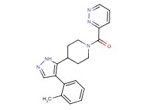 3-({4-[4-(2-methylphenyl)-1H-pyrazol-5-yl]piperidin-1-yl}carbonyl)pyridazine