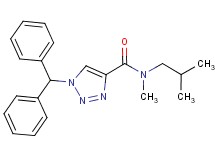 1-(diphenylmethyl)-N-isobutyl-N-methyl-1H-1,2,3-triazole-4-carboxamide