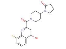 1-{1-[(8-fluoro-4-hydroxy-2-quinolinyl)carbonyl]-4-piperidinyl}-2-pyrrolidinone