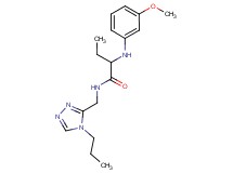 2-[(3-methoxyphenyl)amino]-N-[(4-propyl-4H-1,2,4-triazol-3-yl)methyl]butanamide