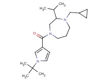 4-[(1-tert-butyl-1H-pyrrol-3-yl)carbonyl]-1-(cyclopropylmethyl)-2-isopropyl-1,4-diazepane
