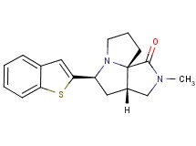 (3aS*,5S*,9aS*)-5-(1-benzothien-2-yl)-2-methylhexahydro-7H-pyrrolo[3,4-g]pyrrolizin-1(2H)-one