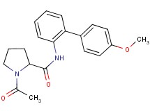 1-acetyl-N-(4'-methoxy-2-biphenylyl)prolinamide