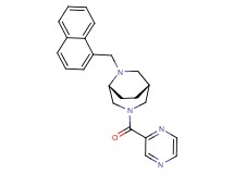 (1R*,5R*)-6-(1-naphthylmethyl)-3-(2-pyrazinylcarbonyl)-3,6-diazabicyclo[3.2.2]nonane