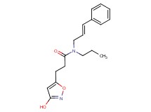 3-(3-hydroxyisoxazol-5-yl)-N-[(2E)-3-phenylprop-2-en-1-yl]-N-propylpropanamide