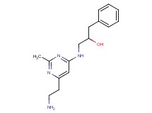 1-{[6-(2-aminoethyl)-2-methylpyrimidin-4-yl]amino}-3-phenylpropan-2-ol