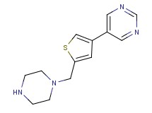 5-[5-(piperazin-1-ylmethyl)-3-thienyl]pyrimidine