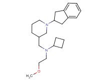 N-{[1-(2,3-dihydro-1H-inden-2-yl)-3-piperidinyl]methyl}-N-(2-methoxyethyl)cyclobutanamine