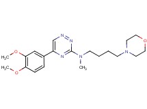 5-(3,4-dimethoxyphenyl)-N-methyl-N-[4-(4-morpholinyl)butyl]-1,2,4-triazin-3-amine