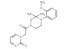 1-{2-[4-(2-methoxyphenyl)-3,3-dimethyl-1-piperazinyl]-2-oxoethyl}-2(1H)-pyrimidinone