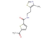 5-acetyl-N-[2-(4-methyl-1,3-thiazol-5-yl)ethyl]thiophene-2-carboxamide