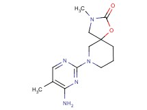 7-(4-amino-5-methyl-2-pyrimidinyl)-3-methyl-1-oxa-3,7-diazaspiro[4.5]decan-2-one