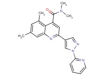 N,N,5,7-tetramethyl-2-(1-pyridin-2-yl-1H-pyrazol-4-yl)quinoline-4-carboxamide