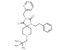 8-(2,2-dimethylpropyl)-1-(2-phenylethyl)-3-(2-pyridinylmethyl)-1,3,8-triazaspiro[4.5]decane-2,4-dione