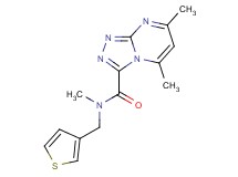 N,5,7-trimethyl-N-(3-thienylmethyl)[1,2,4]triazolo[4,3-a]pyrimidine-3-carboxamide