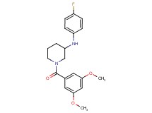 1-(3,5-dimethoxybenzoyl)-N-(4-fluorophenyl)-3-piperidinamine