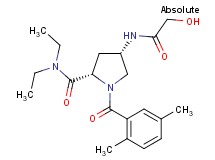 (4S)-1-(2,5-dimethylbenzoyl)-N,N-diethyl-4-(glycoloylamino)-L-prolinamide