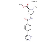 methyl (2S,4R)-1-methyl-4-{[4-(1H-pyrazol-5-yl)benzoyl]amino}pyrrolidine-2-carboxylate