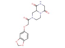 8-[(1,3-benzodioxol-5-yloxy)acetyl]tetrahydro-2H-pyrazino[1,2-a]pyrazine-1,4(3H,6H)-dione