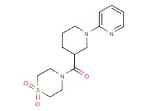 4-[(1-pyridin-2-ylpiperidin-3-yl)carbonyl]thiomorpholine 1,1-dioxide