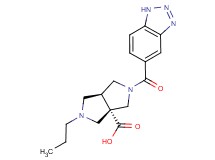 (3aS*,6aS*)-2-(1H-1,2,3-benzotriazol-5-ylcarbonyl)-5-propylhexahydropyrrolo[3,4-c]pyrrole-3a(1H)-carboxylic acid