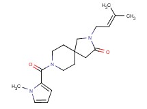 2-(3-methyl-2-buten-1-yl)-8-[(1-methyl-1H-pyrrol-2-yl)carbonyl]-2,8-diazaspiro[4.5]decan-3-one