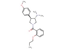 (3S*,4R*)-4-(4-methoxyphenyl)-N,N-dimethyl-1-(2-propoxybenzoyl)pyrrolidin-3-amine