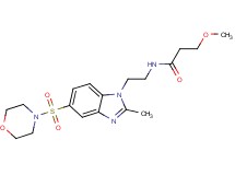 3-methoxy-N-{2-[2-methyl-5-(morpholin-4-ylsulfonyl)-1H-benzimidazol-1-yl]ethyl}propanamide