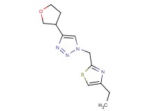 1-[(4-ethyl-1,3-thiazol-2-yl)methyl]-4-(tetrahydrofuran-3-yl)-1H-1,2,3-triazole