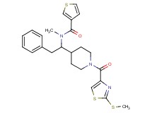 N-methyl-N-[1-(1-{[2-(methylthio)-1,3-thiazol-4-yl]carbonyl}-4-piperidinyl)-2-phenylethyl]-3-thiophenecarboxamide