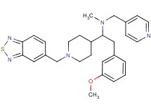 1-[1-(2,1,3-benzothiadiazol-5-ylmethyl)-4-piperidinyl]-2-(3-methoxyphenyl)-N-methyl-N-(4-pyridinylmethyl)ethanamine