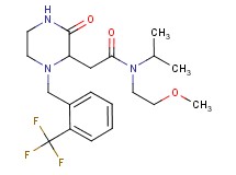 N-isopropyl-N-(2-methoxyethyl)-2-{3-oxo-1-[2-(trifluoromethyl)benzyl]-2-piperazinyl}acetamide