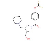 [(3R*,4R*)-1-[4-(difluoromethoxy)benzoyl]-4-(piperidin-1-ylmethyl)pyrrolidin-3-yl]methanol