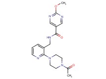 N-{[2-(4-acetylpiperazin-1-yl)pyridin-3-yl]methyl}-2-methoxypyrimidine-5-carboxamide