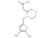 {4-[(4,5-dimethyl-2-furyl)methyl]-3-morpholinyl}acetic acid