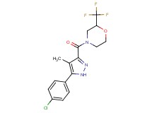 4-{[5-(4-chlorophenyl)-4-methyl-1H-pyrazol-3-yl]carbonyl}-2-(trifluoromethyl)morpholine