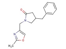 4-benzyl-1-[(2-methyl-1,3-oxazol-4-yl)methyl]pyrrolidin-2-one