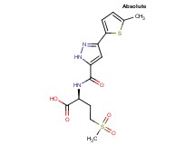 (2S)-4-(methylsulfonyl)-2-({[3-(5-methyl-2-thienyl)-1H-pyrazol-5-yl]carbonyl}amino)butanoic acid