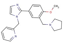 2-({2-[4-methoxy-3-(pyrrolidin-1-ylmethyl)phenyl]-1H-imidazol-1-yl}methyl)pyridine