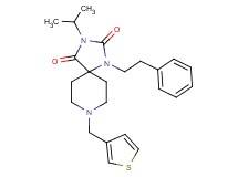 3-isopropyl-1-(2-phenylethyl)-8-(3-thienylmethyl)-1,3,8-triazaspiro[4.5]decane-2,4-dione