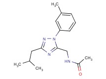N-{[3-isobutyl-1-(3-methylphenyl)-1H-1,2,4-triazol-5-yl]methyl}acetamide
