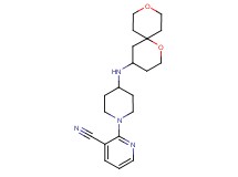 2-[4-(1,9-dioxaspiro[5.5]undec-4-ylamino)piperidin-1-yl]nicotinonitrile
