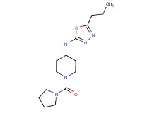 N-(5-propyl-1,3,4-oxadiazol-2-yl)-1-(pyrrolidin-1-ylcarbonyl)piperidin-4-amine