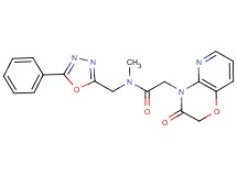 N-methyl-2-(3-oxo-2,3-dihydro-4H-pyrido[3,2-b][1,4]oxazin-4-yl)-N-[(5-phenyl-1,3,4-oxadiazol-2-yl)methyl]acetamide